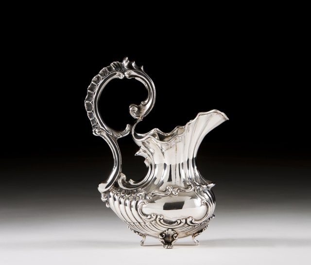 A late 19th, early 20th century Portuguese silver jug