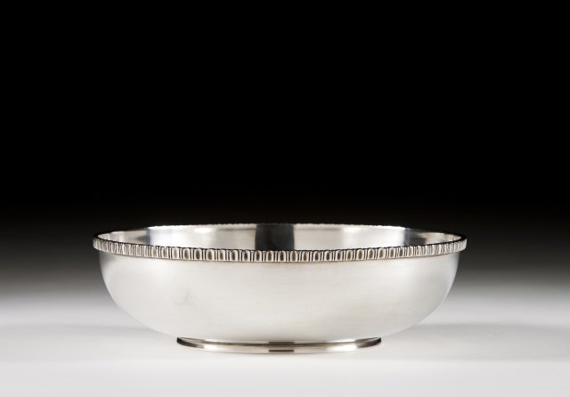 A Portuguese silver bowl. 