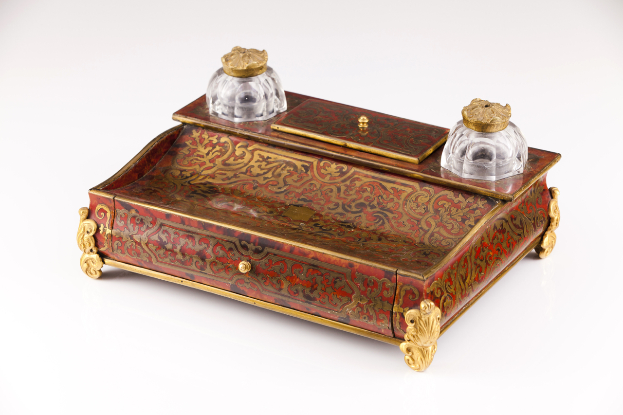 Auction 38 Lot 12 A 19th Century Inkstand In The Boulle Manner