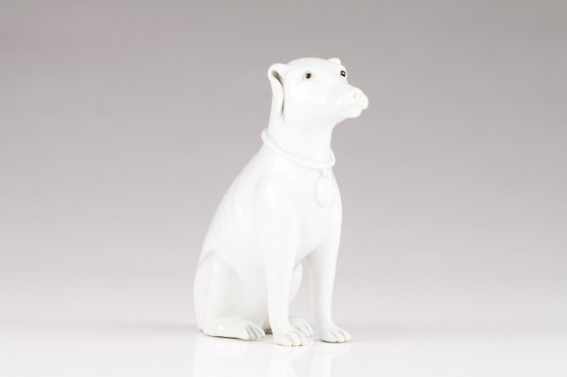 A Jiaqing sculpture of a dog