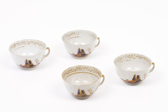 A set of four cups